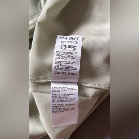 Reformation Vesper Satin Dress Size 4 - Picture 10 of 12